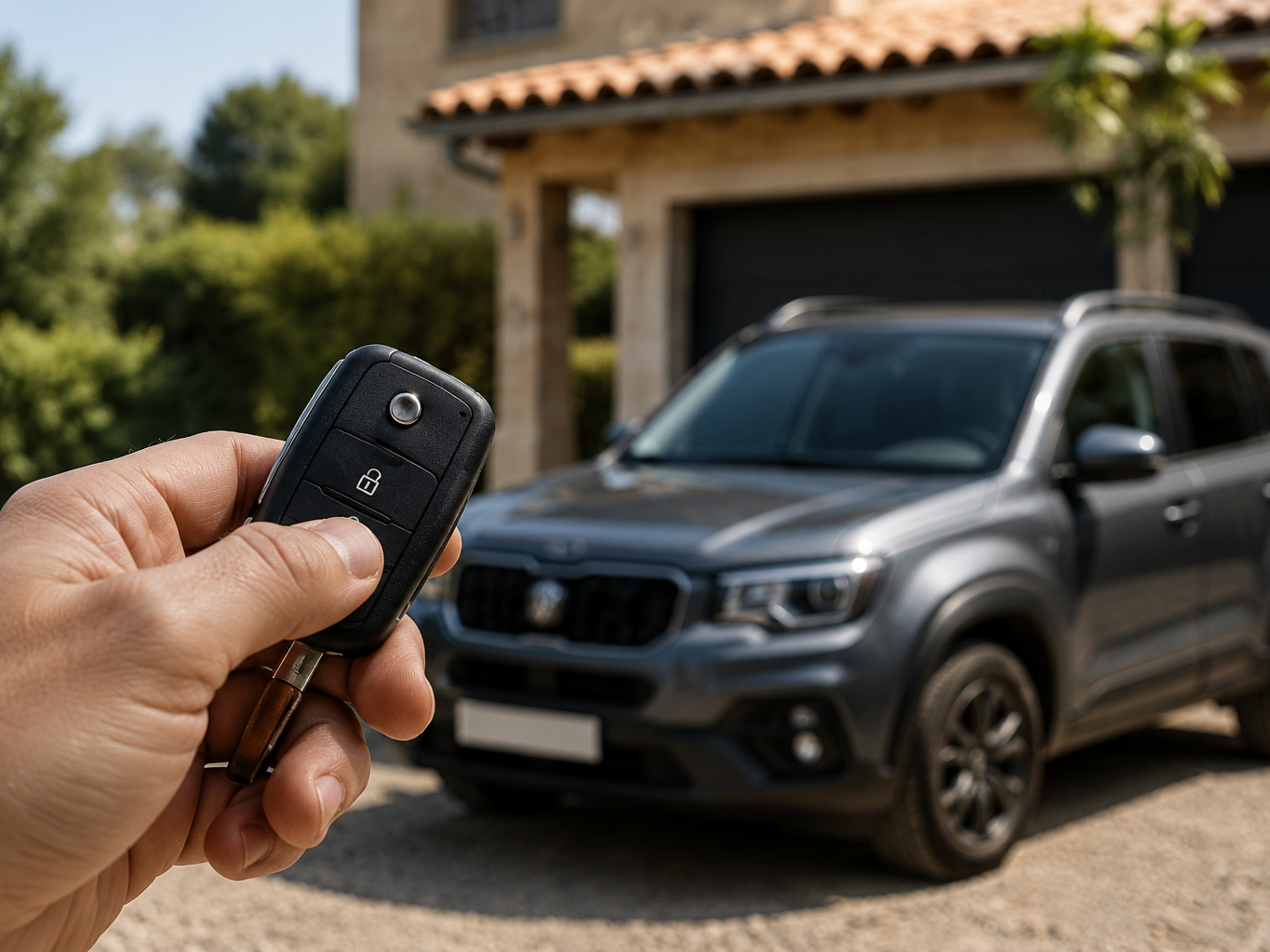 Clé de voiture et véhicule illustrant un service de dépannage automobile à La Ciotat et alentours