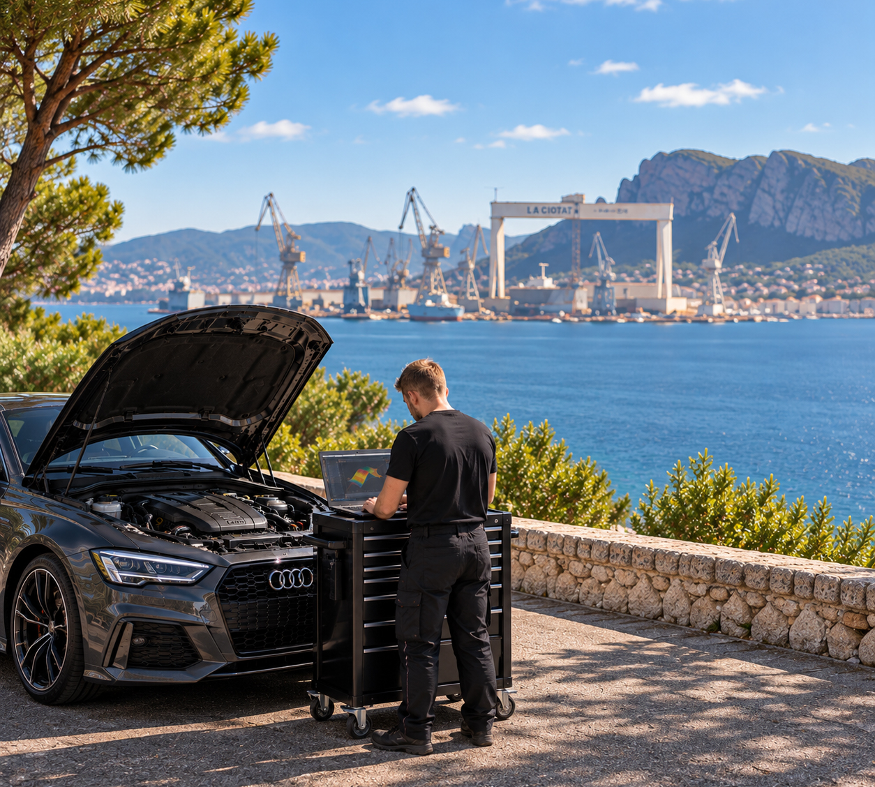 Reprogrammation moteur à La Ciotat sur véhicule avec diagnostic électronique